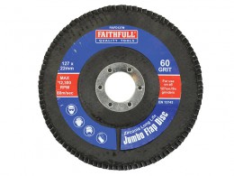 Faithfull Abrasive Jumbo Flap Disc 127mm Medium £6.49